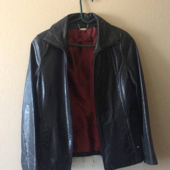 Nicole Miller leather jacket - Picture 2 of 8